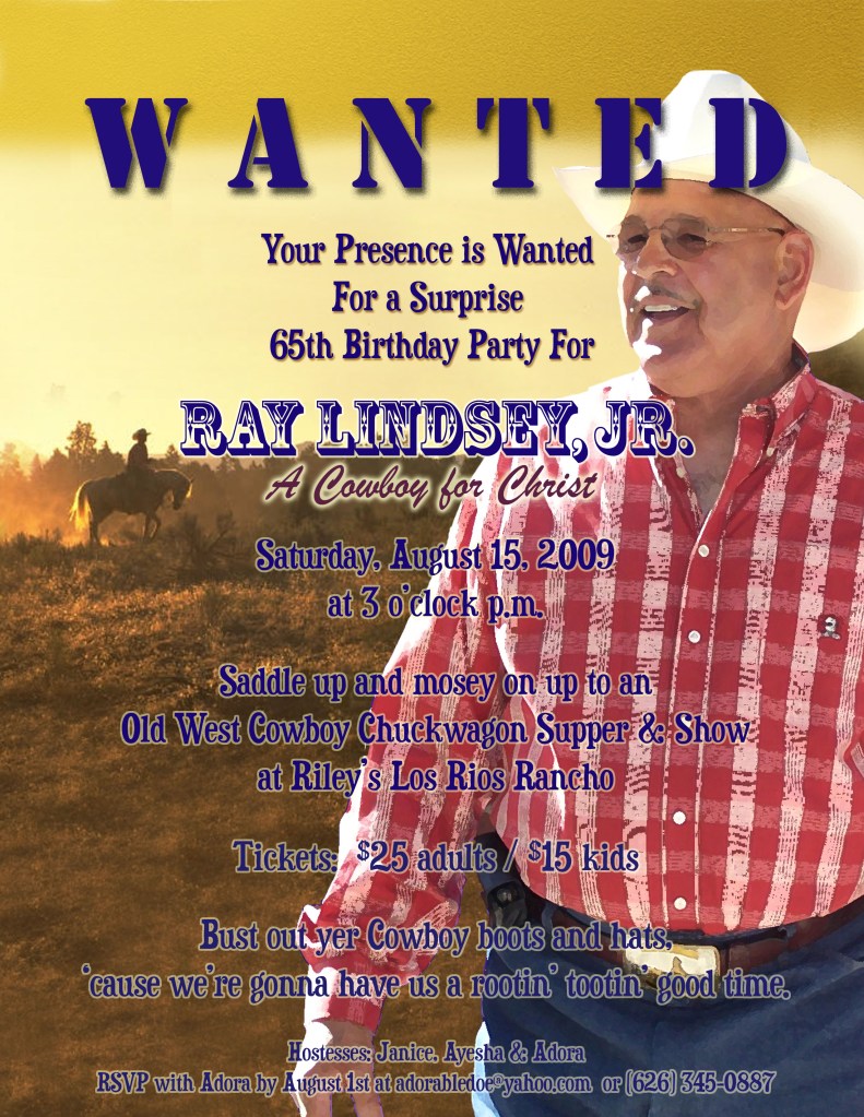 Dad's 65th Bday Invitation