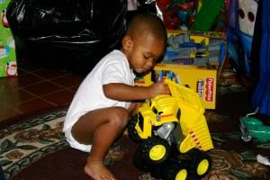 The dancing dump truck!